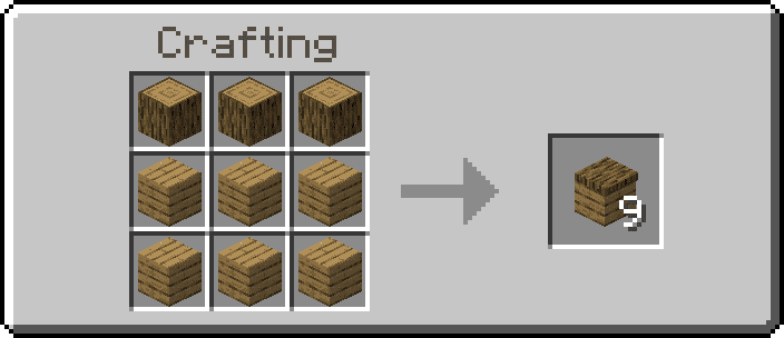 wooden counter