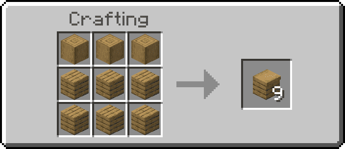 wooden counter