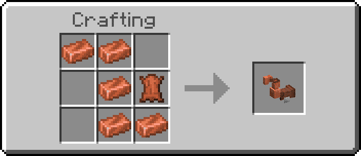 Crafting recipe for copper Chocobo armor