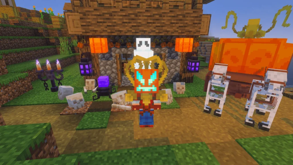 All decorative Halloween blocks from DecoDrop Expansion